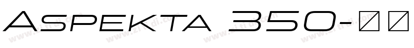 Aspekta 350字体转换
